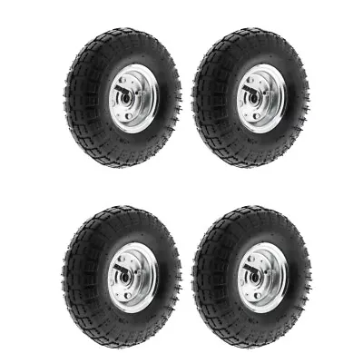 10  Pneumatic Sack Truck Trolley Wheel Barrow Tyre Tyres Wheels 4.10/3.5-4.0 • £10.79