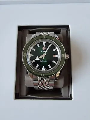 Rado Captain Cook Green Mens 42mm Automatic Watch R32505313 • £1500