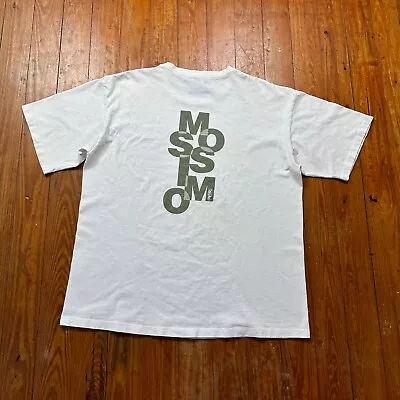 Vintage Mossimo Shirt Adult Large Double Sided Logo White 90s • $34.99