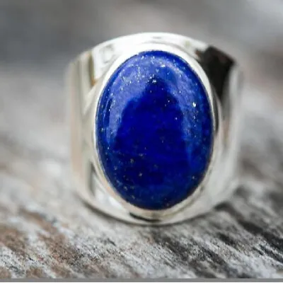 Lapis Lazuli 925 Sterling Silver Ring Mother's Day Jewelry All Size CK-140 • $18.20