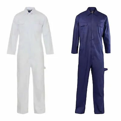 £19.99 • Buy Mens Poly Cotton Coverall Workwear Welder Mechanic Overall Boiler Suit Plus Size