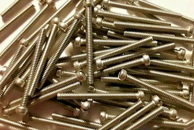 #4-40 X 1-1/4  Machine Screws Fillister Head Slotted Stainless Steel Sel Qty • $8.25