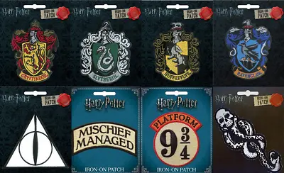 $10 • Buy Harry Potter Iron-On Embroidered Patch - Wizarding World - Branded - NEW!