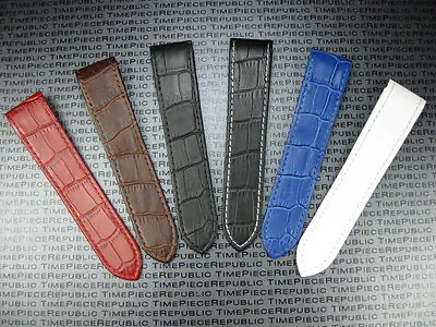 £39.62 • Buy 24.5mm Leather Strap Large Watch Band For Fits CARTIER SANTOS 100 XL Chronograph