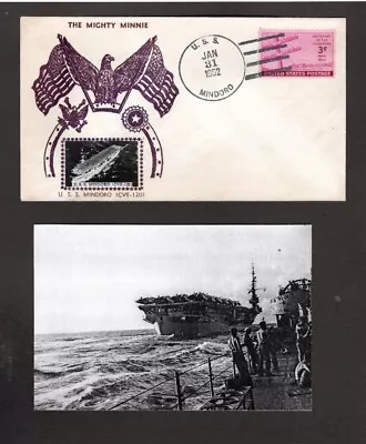 U.S.S. Mindoro (CVE-120) - Naval Ship's Cover -January 31 1952 - Gmahle Cachet • $4.99