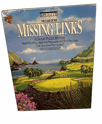 New - The Case Of The Missing Links Mystery Jigsaw Puzzle 500pcs Vintage Sealed • $14.95