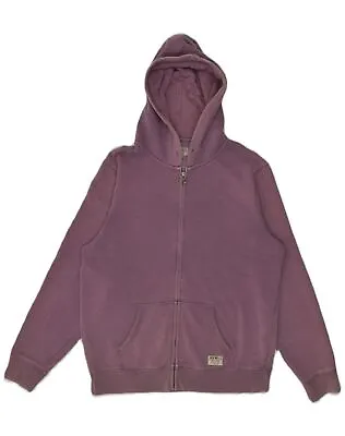 JACK WILLS Mens Slim Zip Hoodie Sweater XL Purple Cotton AH06 • $21.26