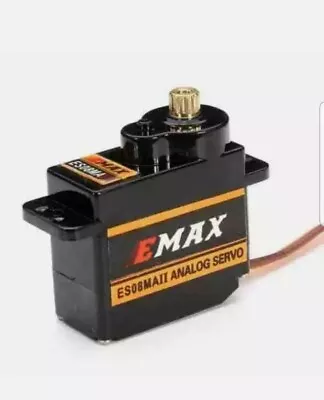 £18 • Buy Genuine EMAX ES08MA II 12g Mini Metal Gear Analog Servo For RC Model 1.8kg X2
