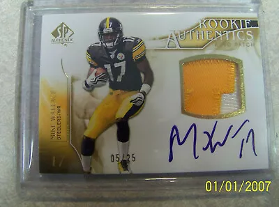 2009 Sp Authentic Mike Wallace Gold Auto 5/25    • $80