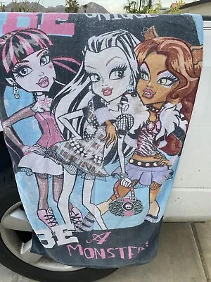 Monster High Beach Towel Be Unique  Be Monsters • $12.35