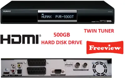 £79.99 • Buy Humax PVR-9300T 500GB HDD Freeview Set Top Box Recorder
