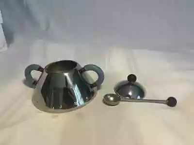 Michael Graves For Alessi Stainless Steel Sugar Bowl Spoon & Creamer • $115