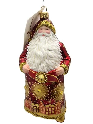 $374.49 • Buy Patricia Breen Fairfield Santa Claus Red Gold Christmas Holiday Tree Ornament