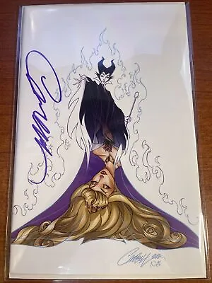 DISNEY VILLAINS MALEFICENT #2 NM-1:10 J SCOTT CAMPBELL VIRGIN VARIANT - Signed! • $29.99