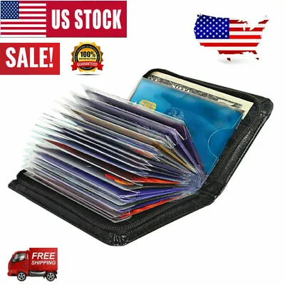 Lock Slim Wallet Secure Men Women RFID Blocking Money Credit Card Holder Wallets • $8.47