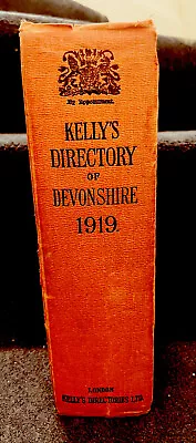 Businesses & Trades Vintage 1919 Kellys Directory Devonshire No Map & Adverts • £18