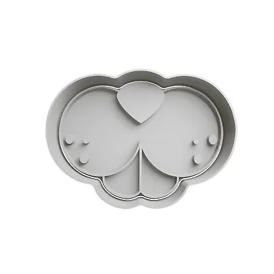 Easter Rabbit Nose Cookie Cutter Fondant Icing Stamp Embosser 8CM • £4.20