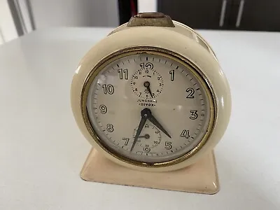 JUNGHANS Vintage Alarm Clock BIVOX Made In GERMANY 1950s Mid Century • $49.99
