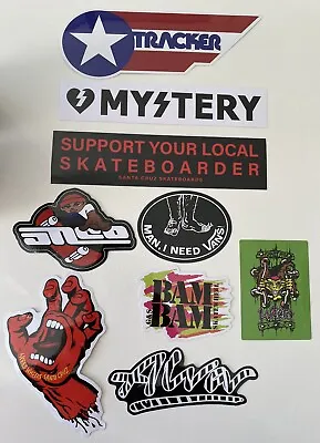 VINTAGE SKATEBOARDING STICKER Lot 1980’s Skateboarding Decal SET 9 Alva Cruz Sk8 • $9.95