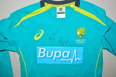 $250 • Buy Cricket Australia Player Issue Training Shirt Signed - MEG LANNING, ELLYSE PERRY