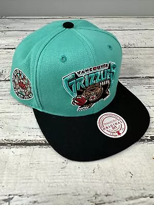 Vancouver Grizzlies Mitchell & Ness SnapBack Adjustable Hat Mint Black Color • $26.99