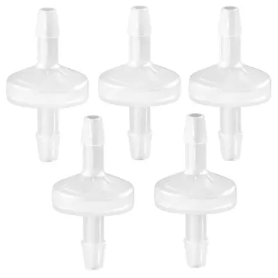 5 Packs Check Valve 1/8â€(3MM) One-Way PVDF Plastic Hose Barb For Fuel Gas L... • $12.88