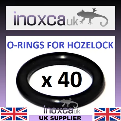 40 Pcs O-ring For Hozelock Male Hose Fittings Hose Pipe Connector Rubber Seals • £3.46