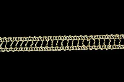 15 Metres × 15mm Vintage Ladder Crochet Cotton Lace Trim Edging Cream  • £5