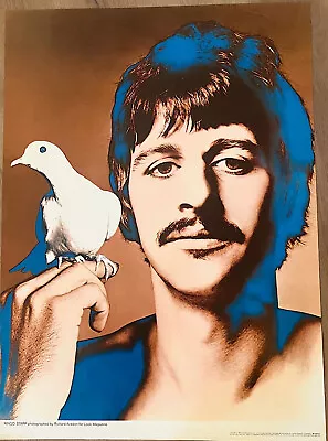 Original 1967 Poster Ringo Starr Beatles By Richard Avedon For Look Magazine • $99.99