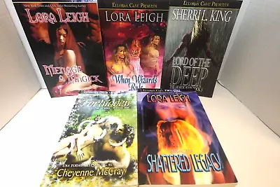 Ellora's Cave Fantasy-themed Erotic Romance Paperback Book Lot  (5 Books) • $20