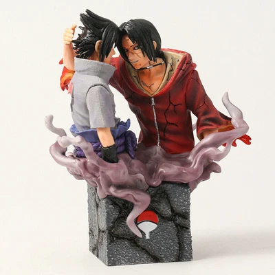 $29.99 • Buy Anime Naruto Uchiha Itachi & Uchiha Sasuke Brother PVC Figure Statue 17cm