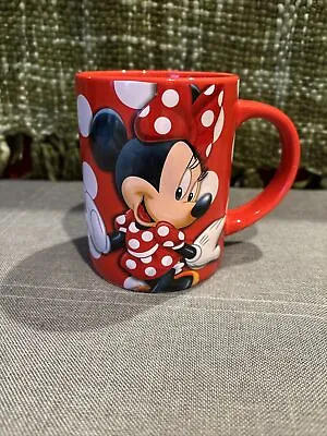DISNEY Jerry Leigh MINNIE MOUSE It's All About Me Red Coffee Cup Mug 16oz NWOT • $12.95