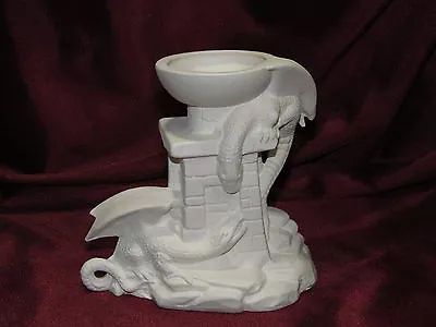 Ceramic Bisque Dragon Sphere Holder U Paint Ready To Paint Mystical Fantasy • $14.99