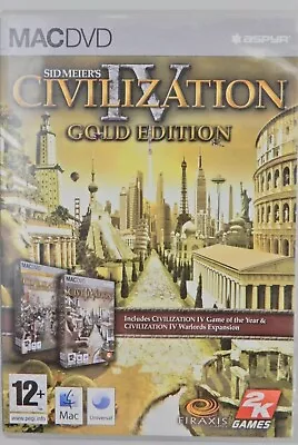 Sid Meier's Civilization IV Gold Edition For MAC DVD No Map Or Manual • $19.95