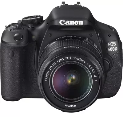 Canon EOS 600D 18.0MP Digital SLR Camera - Black (Kit W/ EF-S 18-55mm IS II... • £55