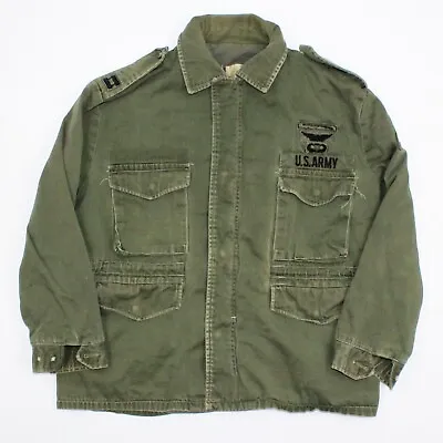 Vietnam Era US Army Armor Ranger School Fatigue Jakcet Vintage OD Green Named • $199.99