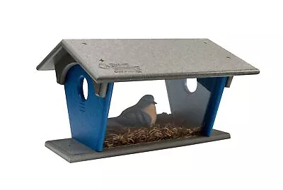 BLUEBIRD FEEDER - Covered Hanging Meal Worm Feeder • $84.97