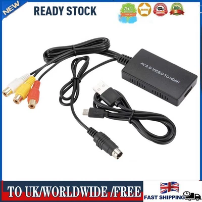 £9.83 • Buy RCA AV S-Video To HDMI-compatible Converter Audio Video Adapter Support NTSC PAL