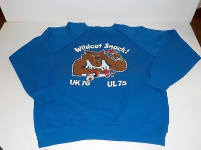 Vintage 80s UK Kentucky Wildcats Vs. Louisville Basketball Sweatshirt Tultex USA • $99.99