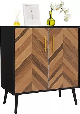 Cabinet With 2/3 Doors Sideboard Buffet Cabinet Modern Credenza Storage Cabinet • $89.99