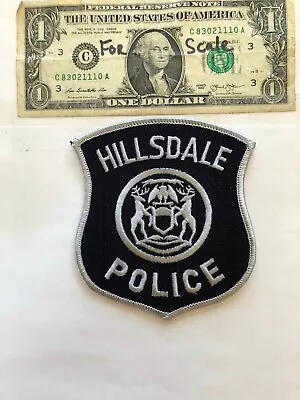 Hillsdale Michigan Police Patch Un-sewn Great Condition   • $15.75