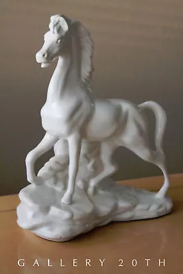 Wow! Mid Century Horse Ceramic Sculpture! Vtg 50's Lamp Stallion Wild West Retro • $299