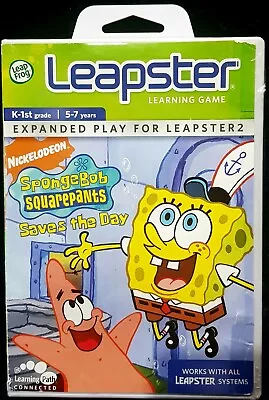 Leapster & 2 Spongebob Squarepants Learning Game Leap Frog 5-7 Yrs VGC Free Post • $20