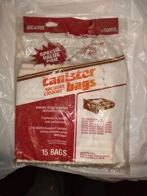 $2 • Buy Vacuum Cleaner Bags Kenmore 5045 Type H Canister Vacuum OEM Old Stock Per Piece