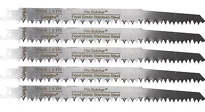 9-Inch Stainless Steel Meat Bone Cutting Saw Blades For Reciprocating Saw 5-Pack • $14.99