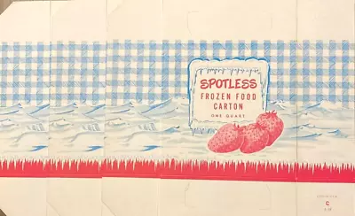 Vintage Lot Of 4 Spotless Frozen Cartons - Kitchen Decor' - C-1960s  NOS  • $7.90