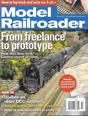 Model Railroader March 2012 New York Central Layout Lay Track Wire 4x8 HO Layout • $14.95