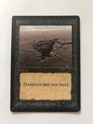 Sinkhole X (1) Beta MTG - Excellent/Near Mint - *See Scans* - 4RCards • $175.95