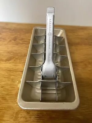 Vintage Mid Century Modern Aluminum Ice Tray General Electric 18 Mini Cube Tray • $10