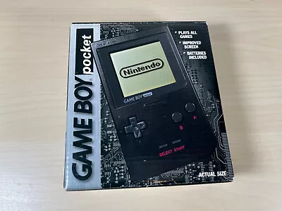 Nintendo Game Boy Pocket Black Handhend System In Box Excellent • $199.99